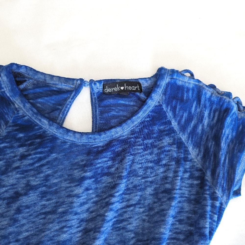 Derek Heart Blue Jumpsuit - Picture 7 of 10